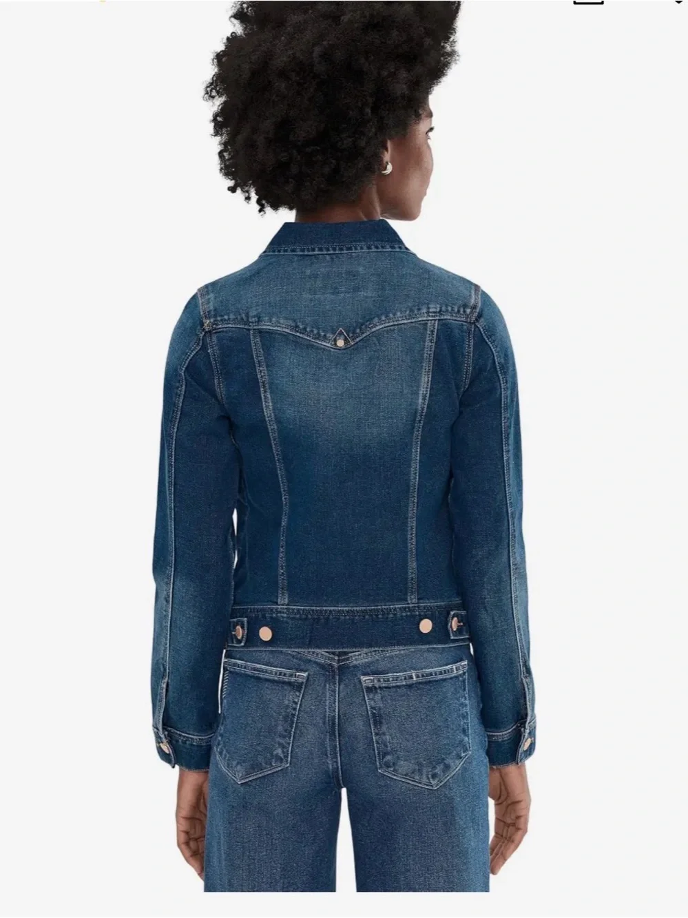 Greywire Classic Dark Blue Denim Jacket with Button-Front